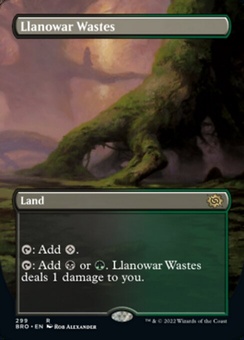 Llanowar Wastes (borderless)
