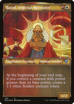 Baird, Argivian Recruiter (showcase textured foil)