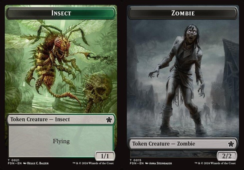 Insect // Zombie (token foil)