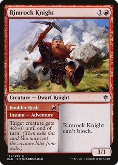 Rimrock Knight // Boulder Rush (foil)