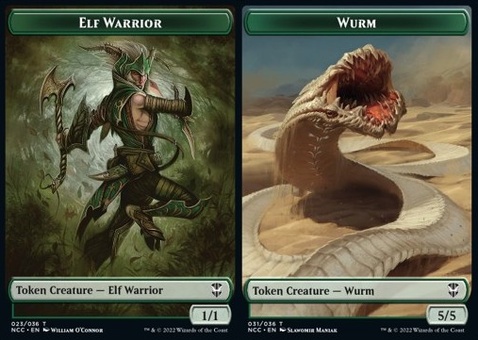 Elf Warrior // Wurm (token)