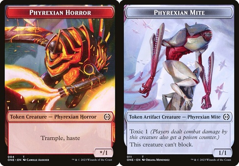 Phyrexian Horror #4 // Phyrexian Mite #11 (token foil)