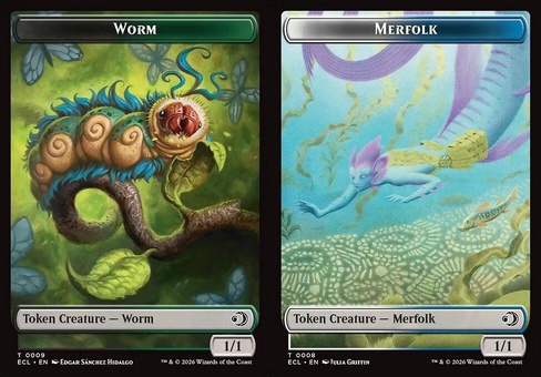 Worm // Merfolk (token)