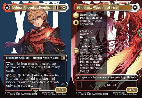 Joshua, Phoenix's Dominant // Phoenix, Warden of Fire (borderless)