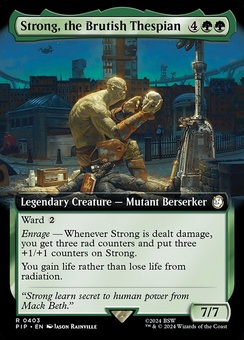 Strong, the Brutish Thespian (extended art)