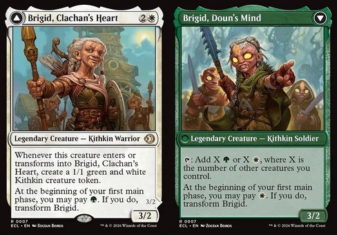 Brigid, Clachan's Heart // Brigid, Doun's Mind (foil)