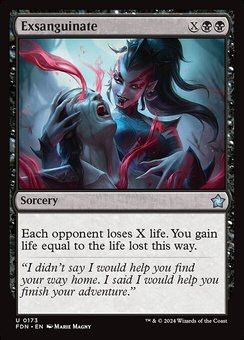 Exsanguinate (foil)