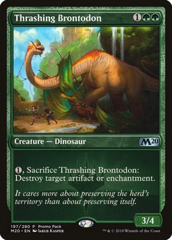 Thrashing Brontodon (FNM promo - foil)
