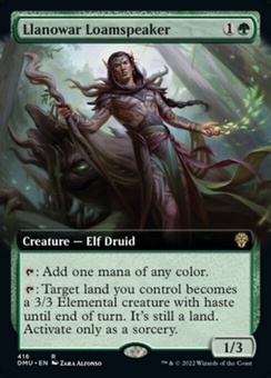 Llanowar Loamspeaker (extended art)