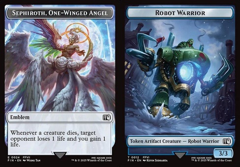 Sephiroth, One-Winged Angel Emblem // Robot Warrior (token)