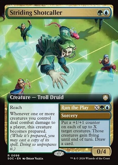 Striding Shotcaller // Run the Play (extended art)