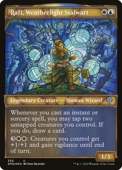 Raff, Weatherlight Stalwart (showcase textured foil)