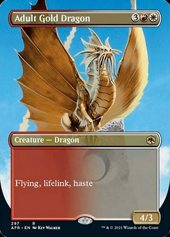 Adult Gold Dragon (borderless foil)