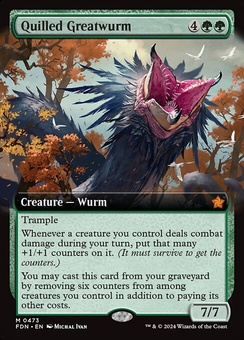 Quilled Greatwurm (extended art)