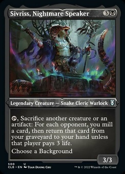 Sivriss, Nightmare Speaker (etched foil)