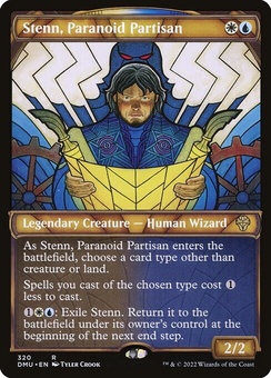 Stenn, Paranoid Partisan (showcase foil)