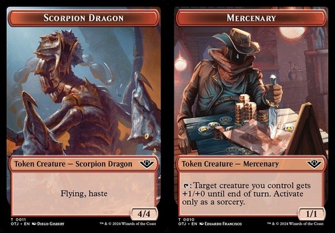 Scorpion Dragon // Mercenary (token foil)