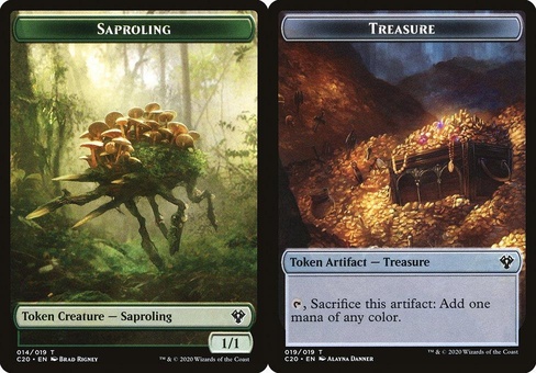 Saproling // Treasure (token)