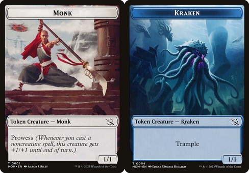 Monk // Kraken (token - foil)