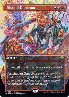 Disrupt Decorum (borderless etched foil)