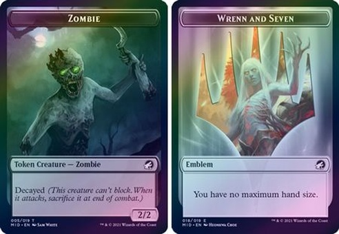 Zombie // Wrenn and Seven Emblem (token foil)