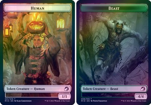 Human // Beast (token - foil)