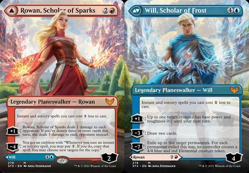 Rowan, Scholar of Sparks // Will, Scholar of Frost (borderless)