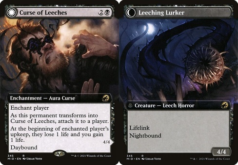 Curse of Leeches // Leeching Lurker (extended art)
