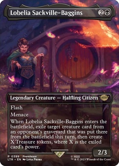Lobelia Sackville-Baggins (prerelease borderless scene foil)