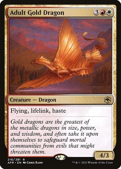 Adult Gold Dragon (foil)