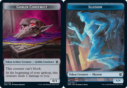 Illusion // Goblin Construct (token - foil)