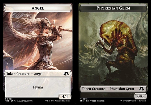Angel // Phyrexian Germ (token foil)
