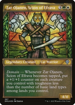 Zar Ojanen, Scion of Efrava (showcase textured foil)