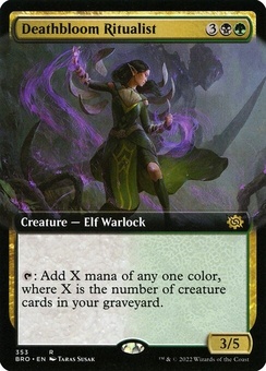 Deathbloom Ritualist (extended art)