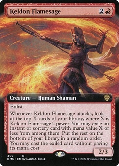 Keldon Flamesage (extended art foil)