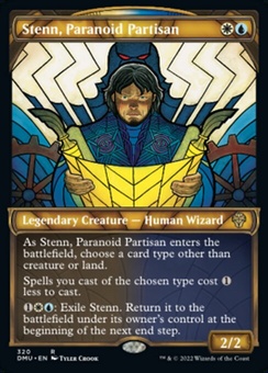 Stenn, Paranoid Partisan (showcase textured foil)