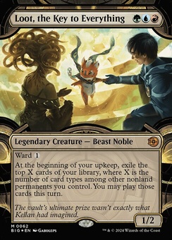 Loot, the Key to Everything (borderless vault textured foil)