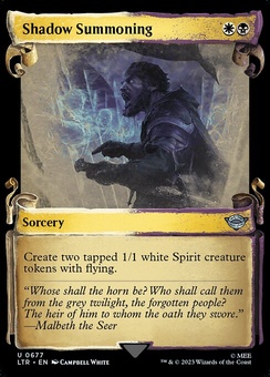 Shadow Summoning (scroll foil)