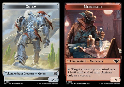 Golem // Mercenary (token foil)