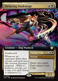 Defacing Duskmage // Vandal's Edit (extended art)