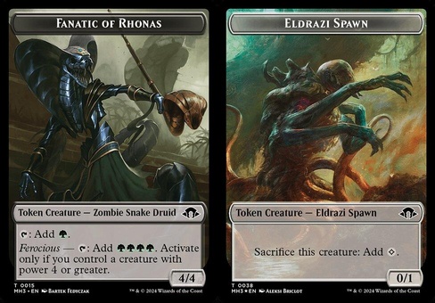 Fanatic of Rhonas // Eldrazi Spawn (token foil)