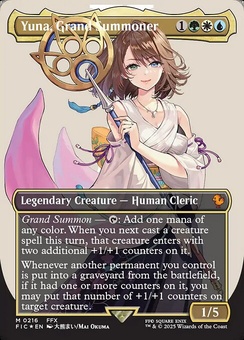 Yuna, Grand Summoner (borderless surge foil)