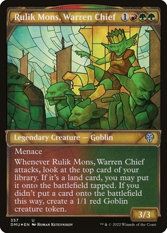Rulik Mons, Warren Chief (showcase textured foil)