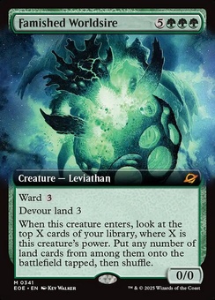 Famished Worldsire (extended art)