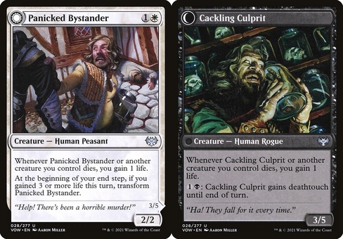 Panicked Bystander // Cackling Culprit