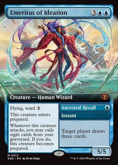 Emeritus of Ideation // Ancestral Recall (extended art)