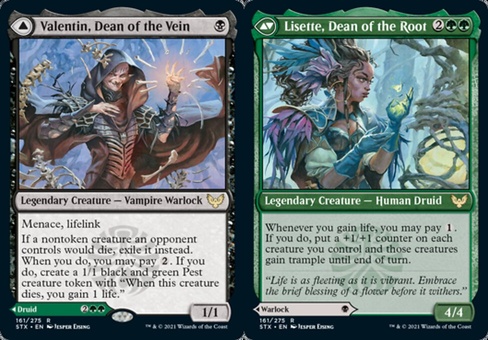 Valentin, Dean of the Vein // Lisette, Dean of the Root (prerelease promo)