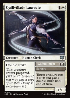 Quill-Blade Laureate // Twofold Intent