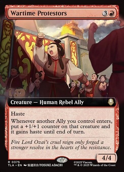 Wartime Protestors (extended art foil)