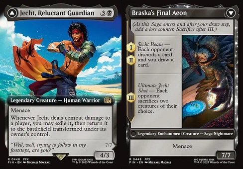 Jecht, Reluctant Guardian // Braska's Final Aeon (extended art)